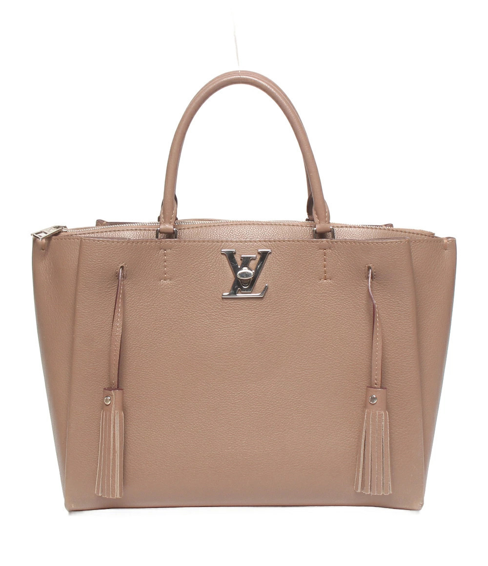Louis Vuitton Lockme Top Handle Bag Leather Tan
